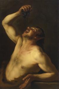 de HAEN David 1585-1622,SATYR DRINKING FROM GRAPES,1622,Sotheby's GB 2014-01-30