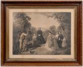 DE HARTBURN WASHINGTON William 1834-1870,Burial of Latane,c.1864,Brunk Auctions US 2007-07-14