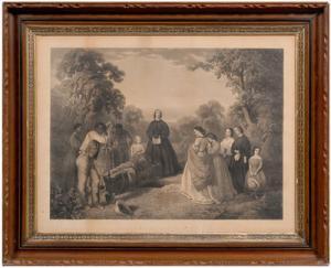 DE HARTBURN WASHINGTON William 1834-1870,Burial of Latane,c.1864,Brunk Auctions US 2007-07-14