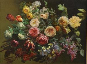 de HASPE Charles 1800,Roses, Tulips, Irises, Hydrenga,Shapes Auctioneers & Valuers GB 2010-06-05