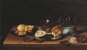 De HEEM Jan Davidsz.,An upturned roemer and Chinese bowl, a peeled lemo,1629,Christie's 2005-11-16