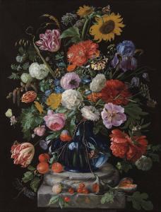 De HEEM Jan Davidsz.,Tulips, a sunflower, an iris, anemone, hydrangeas,,Christie's 2013-12-03