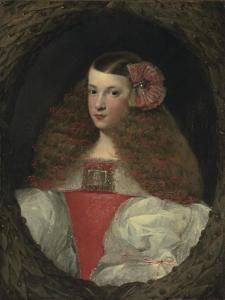 DE HERRERA BARNUEVO Sebastian 1619-1671,Portrait of a young girl, half-length, in a feig,Christie's 2013-01-31