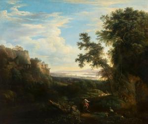 de HEUSCH Willem 1638-1692,Animated southern landscape,De Vuyst BE 2024-03-02