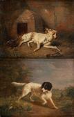 de HEUVEL Theodore Bernhard 1817-1906,"Chien de chasse" et "Chien de ferme",1839,Horta BE 2020-01-20