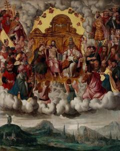 DE HOLANDA FRANCISCO 1517-1585,CHRIST IN COURT HEAVENLY,Renascimento PT 2013-05-30