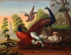 DE HONDECOETER Gijsbert 1700-1700,Birds in a landscape,Gorringes GB 2015-12-10