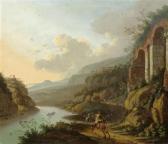 DE HOOCH Horatius 1652-1686,Broad landscape with a horseman,Galerie Koller CH 2013-09-16