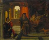 de HOOCH Pieter 1629-1684,Musical gathering in an interior,Galerie Koller CH 2020-06-19