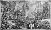 De HOOGHE Romeyn,Allegorie auf die historischen Geschehnisse des Ja,1690,Galerie Bassenge 2019-05-29