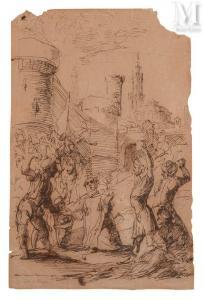 De HOOGHE Romeyn 1645-1708,La lapidation de saint Etienne,Millon & Associés FR 2023-05-23
