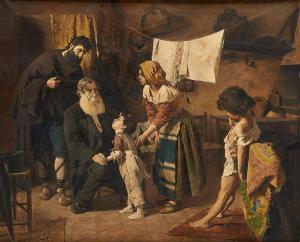 de JANS Edouard 1855-1919,La visite du médecin,Horta BE 2019-06-17