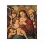 De JOANES Joan,Vierge à l'Enfant, saint Jean Baptiste, l'Archange,Cornette de Saint Cyr 2024-04-16