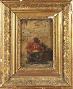DE JONCIERES Leonce Joseph V 1871-1947,Portrait de jeune maure buvant le café,Adjug'art 2023-07-25