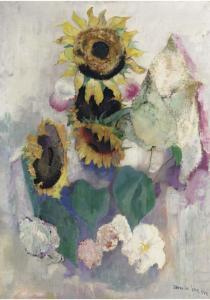 de JONG Germ 1886-1967,Sunflowers,Christie's GB 2005-05-31