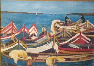 DE JONG Jean 1864-1901,Jeux de barques,Millon - Cornette de Saint Cyr FR 2010-01-25