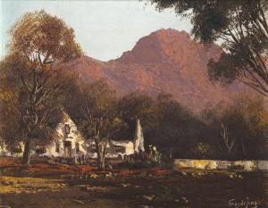 DE JONG Tinus 1885-1942,Cape Mountain Landscape,Strauss Co. ZA 2024-03-11