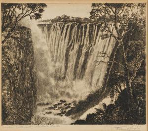 DE JONG Tinus 1885-1942,Eastern Cataract, Victoria Falls,Strauss Co. ZA 2024-03-11