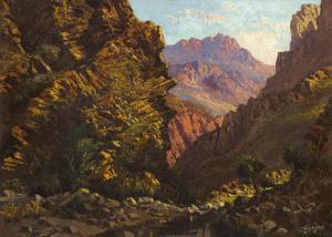 DE JONG Tinus 1885-1942,Landscape with Rocky Kloof,Strauss Co. ZA 2024-03-11