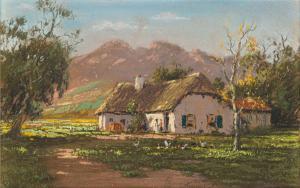 DE JONG Tinus 1885-1942,Thatched Cottage,Strauss Co. ZA 2024-03-11