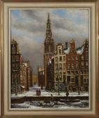 de JONGH Oene Romkes 1812-1896,Dutch cityscape,Twents Veilinghuis NL 2013-10-18