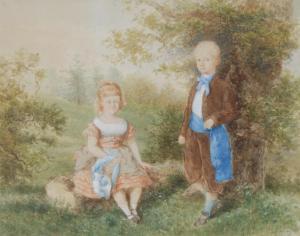 de KATOW Paul,Portrait of Children of Title,1872,Bamfords Auctioneers and Valuers 2018-04-25