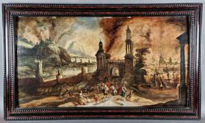de KEUNINCK Kerstiaen I 1560-1635,Enée et Anchise fuyant Troie en flamme,Legros BE 2023-05-24