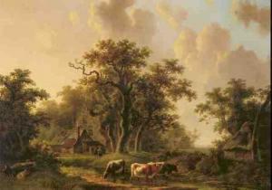 de KLERK Willem 1800-1876,Cows Watering,Sotheby's GB 2003-10-01
