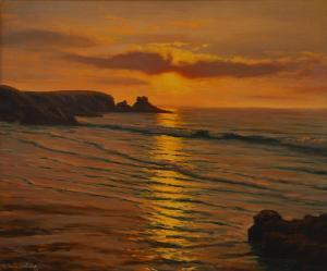 DE LA CORBIERE Roger 1893-1974,Beach sunrise/sunset,Sworders GB 2023-06-04