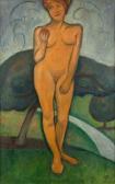 DE LA FRESNAYE Roger 1885-1925,EVE DEBOUT,1910,Piasa FR 2008-04-04