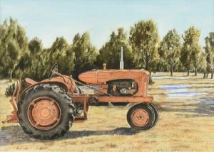 DE LA FUENTE Peter 1959,Red Tractor,Simpson Galleries US 2022-02-12