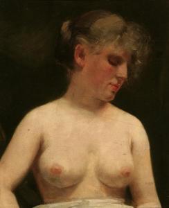 DE LA GUARDIA Wensceslao 1860,Study of a Female Nude,Weschler's US 2010-12-04