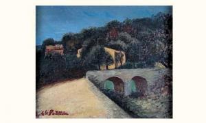 DE LA PATELLIERE Amedee 1890-1932,Saint Paul, la route au petit pont,eAuctionRoom FR 2002-06-24