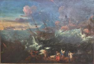 de LA ROSE Jean Baptiste 1612-1687,Scène de naufrage,Sadde FR 2018-05-31