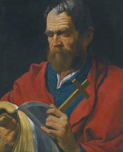 de LA TOUR Georges 1593-1652,SAINT ANDREW,Sotheby's GB 2015-04-29