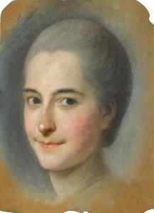 de LA TOUR Maurice Quentin 1704-1788,A study of Madame Jean-Robert Dorison,Sotheby's GB 2023-06-13