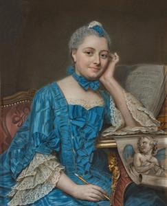 de LA TOUR Maurice Quentin,Les Yeux De L'Amour: a portrait of Marie Fel (1713,Sotheby's 2023-01-26