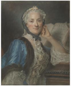 de LA TOUR Maurice Quentin,Portrait de Madame Cassanéa de Mondonville, née An,Christie's 2023-03-22