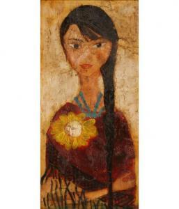 DE LA VEGA Roberta 1900-1900,Abstract female portrait,Ripley Auctions US 2009-05-31