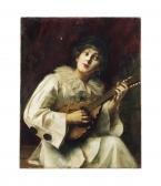 De Laboulaye Paul Antoine 1849-1926,PIERETTE PLAYING THE LUTE,1909,Christie's GB 2013-03-19