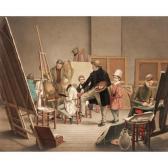 de LABROUE Alphonse 1792-1863,in the artist's studio,1836,Sotheby's GB 2006-11-21