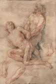 de LAFOSSE Charles 1636-1716,Un homme liant les mains d\’un autre dans le dos, ,Ferri FR 2022-07-01