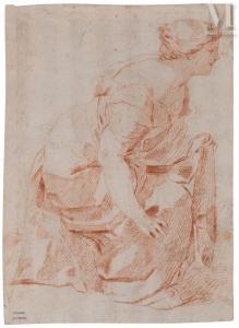 DE LAIRESSE Gerard 1641-1711,Femme drapée à genoux,Millon & Associés FR 2024-03-21