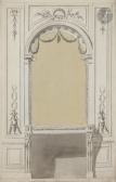 de LALONDE Richard 1735-1808,Projet de cheminée avec décor de boiserie,Ader FR 2019-03-29