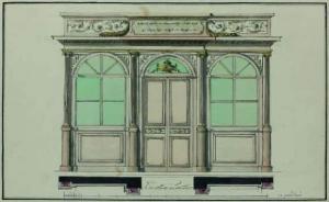 de LALONDE Richard 1735-1808,Trois élévations de façade pour une boutique,Piasa FR 2010-03-25