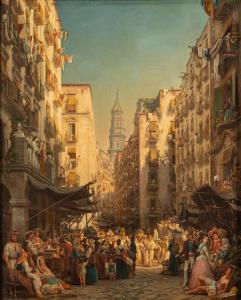 DE LANDERSET ERNEST 1832-1907,Vita a Napoli nel 1842,1842,Finarte IT 2022-11-10