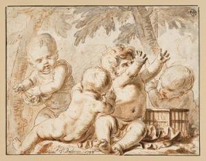 DE LARUE Louis Felix 1730-1777,Jeux d'Enfants,1758,Schmidt Kunstauktionen Dresden DE 2024-03-02