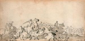 de LARUE Philibert Benoît 1718-1780,Choc de cavalerie,Ferri FR 2022-07-01