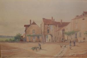 DE LASPRE CASTELLOIN 1900-1900,Scène de village,Millon & Associés FR 2014-05-07