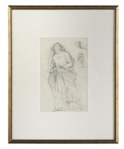 de Lassalle Bordes Gustave 1815-1886,Etude pour Une Sainte Femme,New Orleans Auction US 2017-09-16